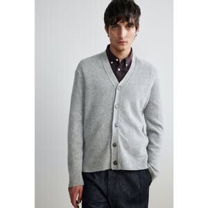 NN07 Bjorn 6333 Wool Cardigan light gray